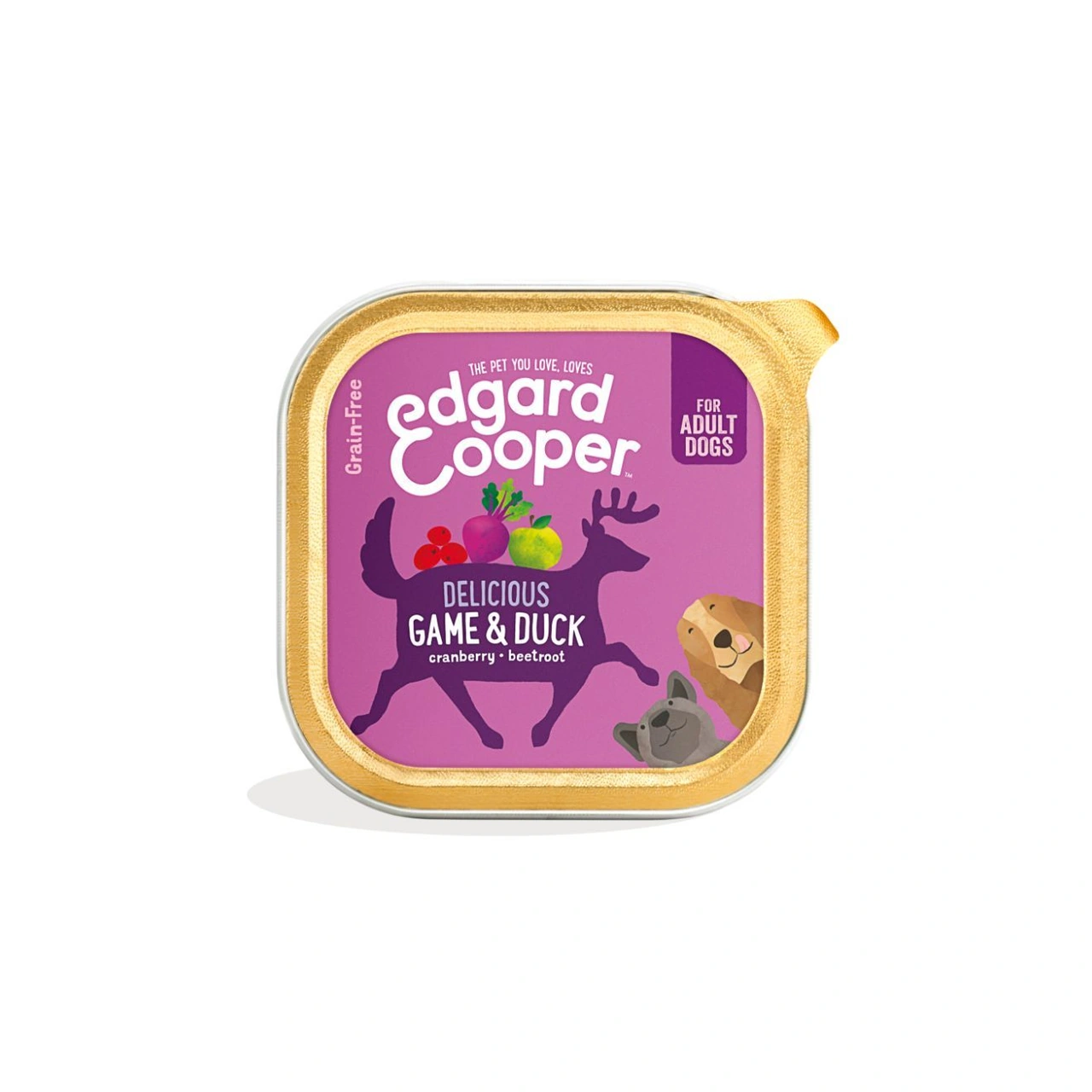 Edgard & Cooper Pate vildt og and vådfoder 300 g
